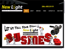 Tablet Screenshot of newlightmediaproductions.com